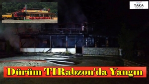 Çaykara'da Yangın Restorant Kullanılamaz Hale Geldi