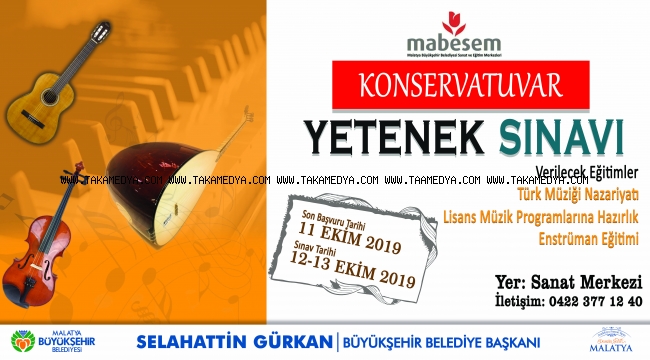 BÜYÜKŞEHİR BELEDİYE KONSERVATUVARI’NA ÖĞRENCİ ALIMI