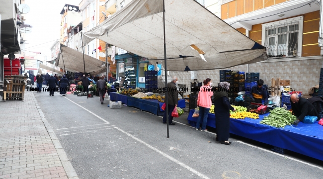 Bağcılar'da pazarlarda korona virüse karşı tek-çift uygulaması