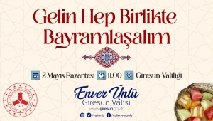 VALİ ÜNLÜ, BAYRAMIN 1.GÜNÜ VALİLİKTE BAYRAMLAŞACAK