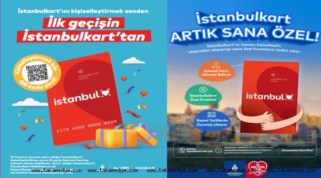 İSTANBULKART ARTIK KİŞİYE ÖZEL 