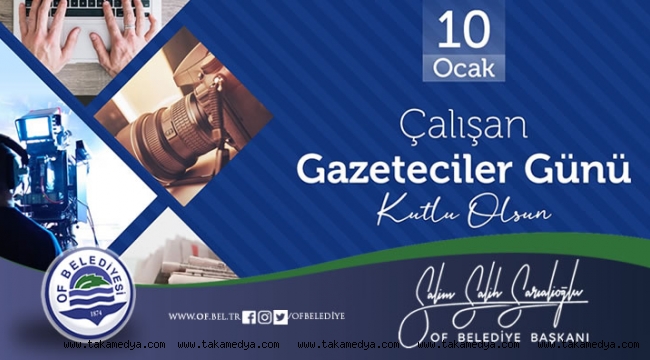 Başkan Sarıalioğlu'ndan '10 Ocak Çalışan Gazeteciler Günü' mesajı