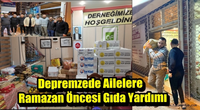 Of Uğurlu Derneğinden Deprem Bölgesine Gıda Desteği