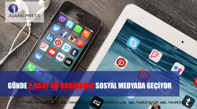 GÜNDE 2 SAAT 48 DAKİKAMIZ SOSYAL MEDYADA GEÇİYOR