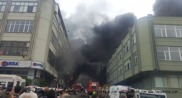 İSTANBUL BAYRAMPAŞA'DA BÜYÜK YANGIN