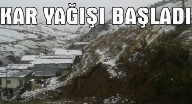 KAR YAĞMAYA BAŞLADI