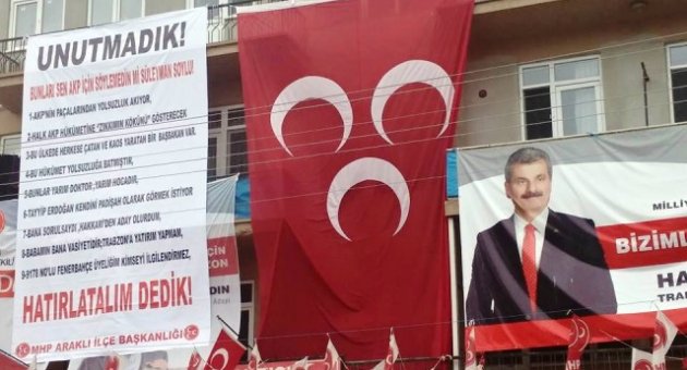 MHP, Süleyman Soylu'yu Dev Afişle Deşifre Etti