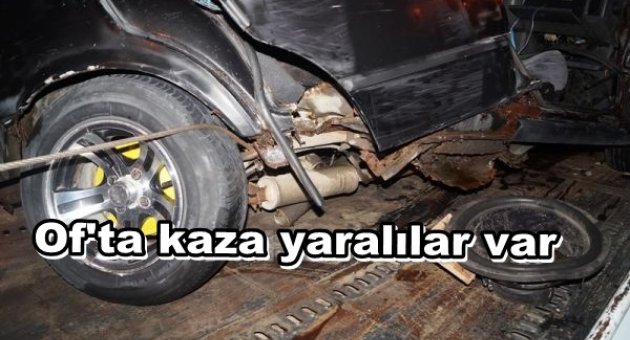 OF'TA ZİNCİRLEME KAZA 6 YARALI..