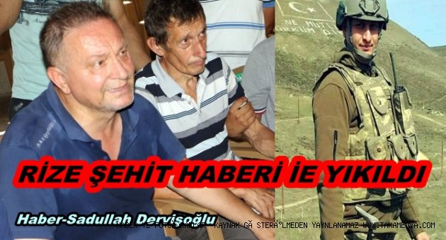 Rizeli Uzman Çavuş Emrah Aytemiz Şehit Düştü