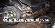 OF'TA ZİNCİRLEME KAZA 6 YARALI..