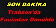 TRABZON'DA KAMYON ÜST GECİDİ KOPARDI