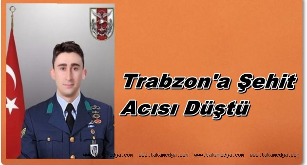 Trabzonlu Astsubay Şehit Düştü